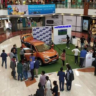 Tata Harrier launch activation event setup by Fuel India